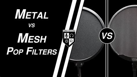 metal vs fabric pop filter|metal pop filter vs nylon.